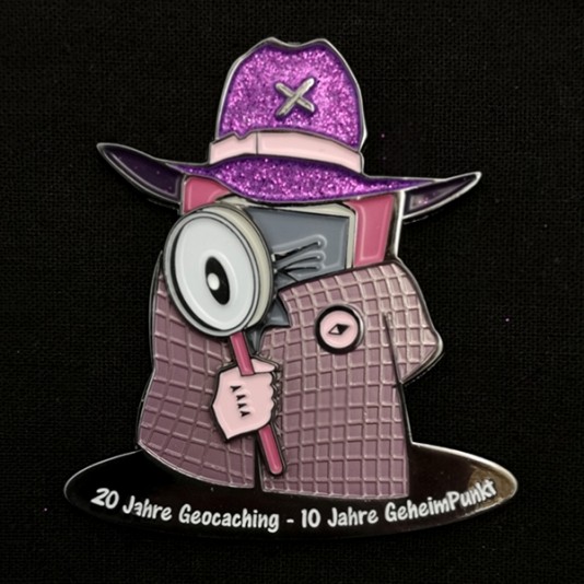 Geoheimnisträger Coin Pink